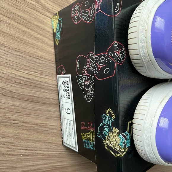 High Roller Dont Crap Out AF1 Size 9 "Lakers" - Picture 3 of 5